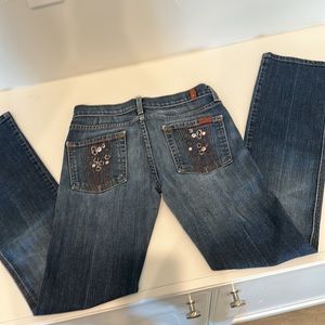 7 for All Mankind Jeans w/ beading accent- size 24